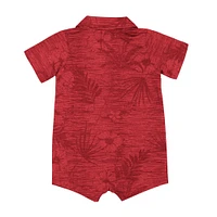Infant Colosseum  Crimson Alabama Tide Fern Romper
