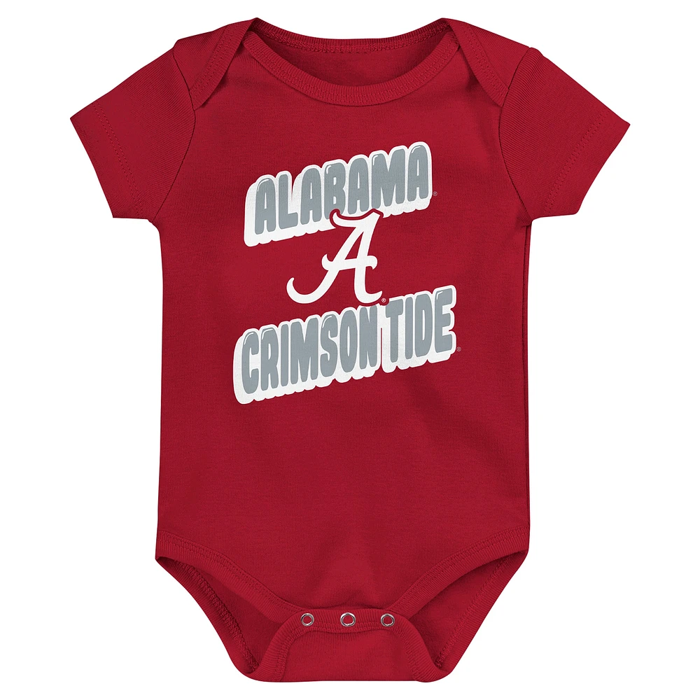 Infant Alabama Crimson Tide Sunday Comics 3-Pack Bodysuit Set