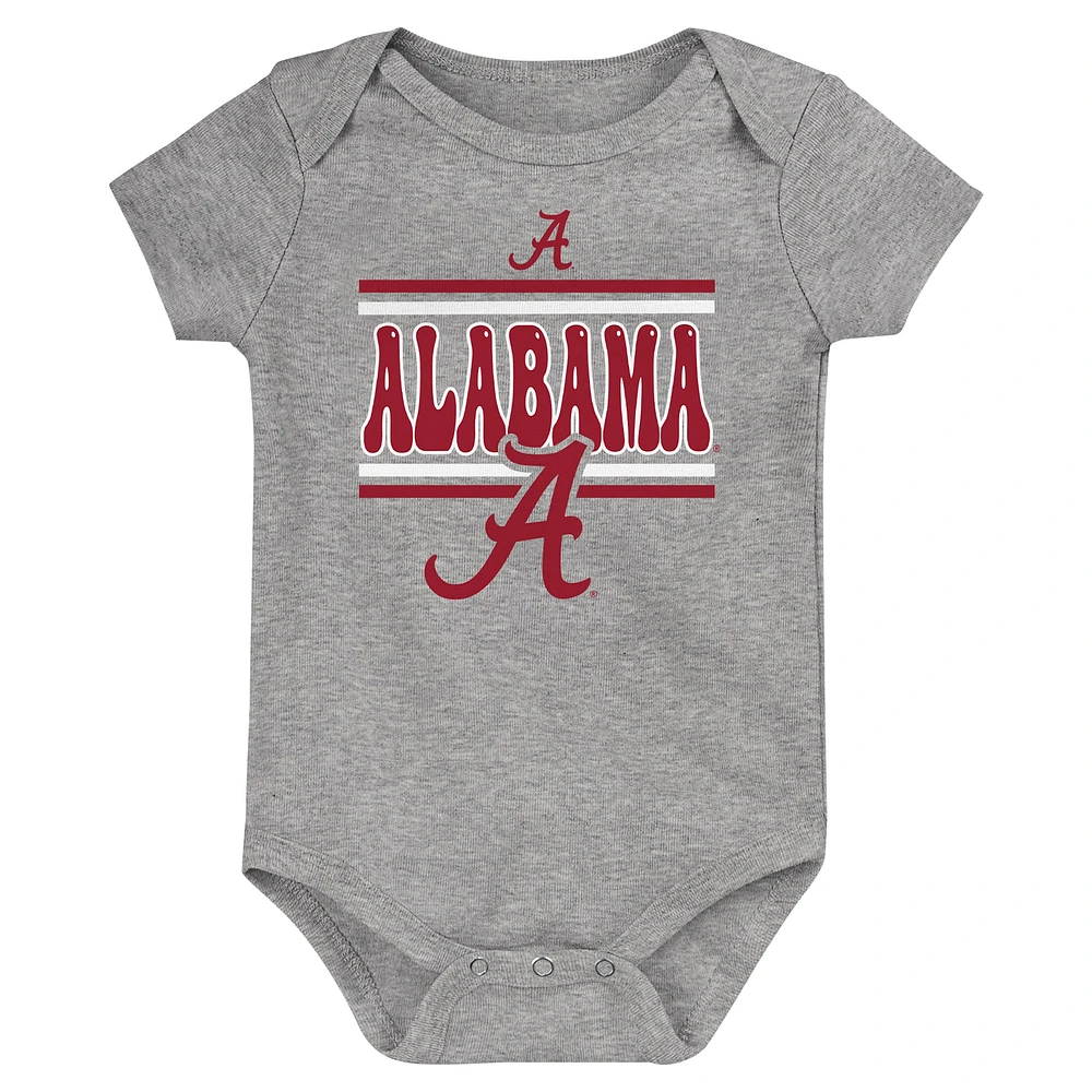 Infant Alabama Crimson Tide Sunday Comics 3-Pack Bodysuit Set