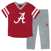 Infant Alabama Crimson Tide Two-Piece Red Zone Jersey & Pants Set