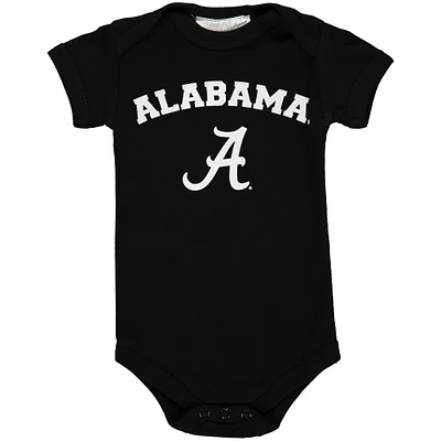 Infant Black Alabama Crimson Tide Arch & Logo Bodysuit