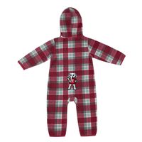 Infant Colosseum Crimson/Gray Alabama Crimson Tide Farays Plaid Full-Zip Hoodie Jumper