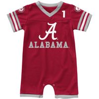 Infant Colosseum Crimson Alabama Tide Bumpo Football Romper