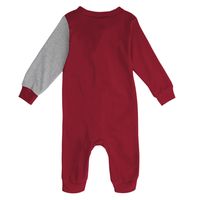 Infant Crimson/Heather Gray Alabama Crimson Tide Halftime Two-Tone Sleeper