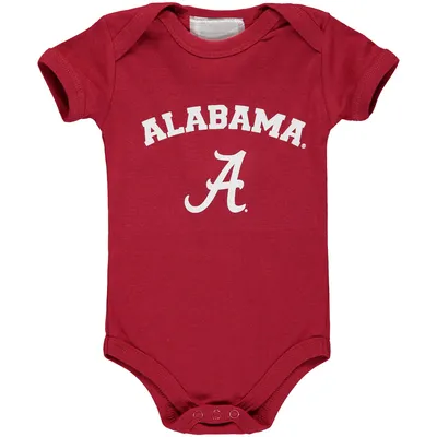 Infant Crimson Alabama Tide Arch Logo Bodysuit