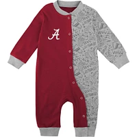 Infant Crimson Alabama Tide Playbook Two-Tone Sleeper