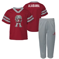 Infant Crimson Alabama Tide Two-Piece Red Zone Jersey & Pants Set