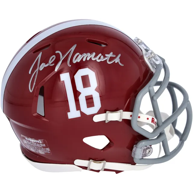 Lids Joe Namath Alabama Crimson Tide Autographed Fanatics Authentic White  Panel Football