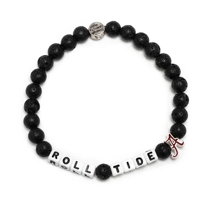 Little Words Project Alabama Crimson Tide Bracelet en pierre de lave