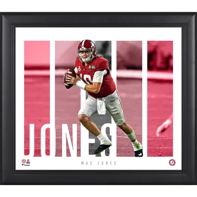 Fanatics Mac Jones Alabama Crimson Tide 10.5 X 13 Sublimated