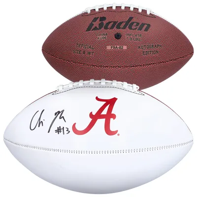 Joe Namath Alabama Crimson Tide Autographed White Panel Football