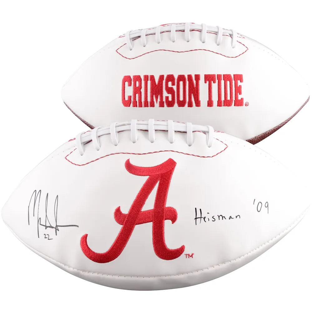 Derrick Henry Autographed Alabama Logo Football with Heisman