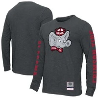 T-shirt à manches longues Mitchell & Ness Alabama Crimson Tide Team Pride pour homme, anthracite