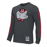 T-shirt à manches longues Mitchell & Ness Alabama Crimson Tide Team Pride pour homme, anthracite