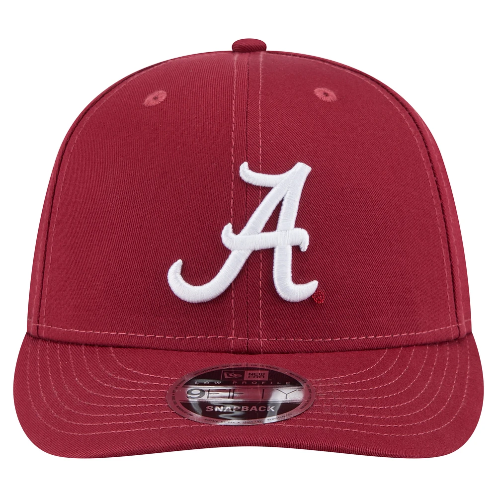 Men's New Era Crimson Alabama Crimson Tide Low Profile 9FIFTY Snapback Hat