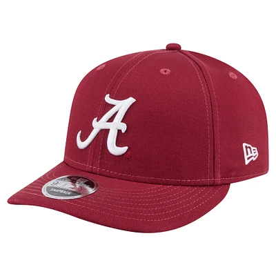 Men's New Era Crimson Alabama Crimson Tide Low Profile 9FIFTY Snapback Hat