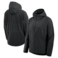 Men's Nike  Black Alabama Crimson Tide Performance Full-Zip Woven Jacket