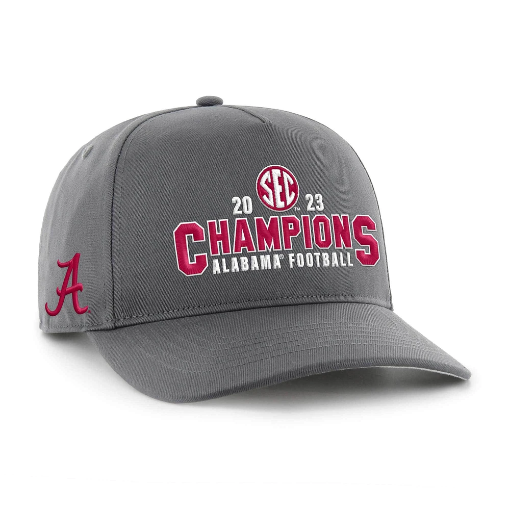 Men's '47  Charcoal Alabama Crimson Tide 2023 SEC Football Conference Champions Hitch Adjustable Hat