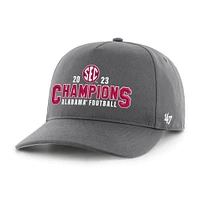 Men's '47  Charcoal Alabama Crimson Tide 2023 SEC Football Conference Champions Hitch Adjustable Hat