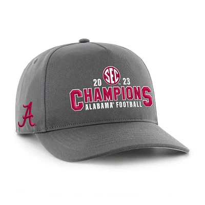Men's '47  Charcoal Alabama Crimson Tide 2023 SEC Football Conference Champions Hitch Adjustable Hat