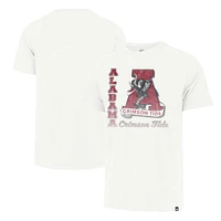 T-shirt '47 Cream Alabama Crimson Tide Phase Out Throwback Franklin pour homme