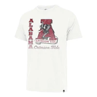 T-shirt '47 Cream Alabama Crimson Tide Phase Out Throwback Franklin pour homme