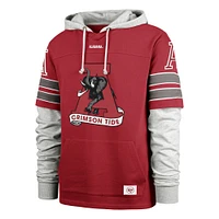 Men's '47 Crimson Alabama Tide Big & Tall Blitz Lacer Pullover Hoodie