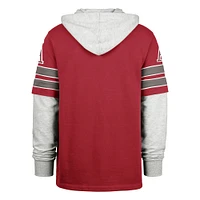 Men's '47 Crimson Alabama Tide Big & Tall Blitz Lacer Pullover Hoodie