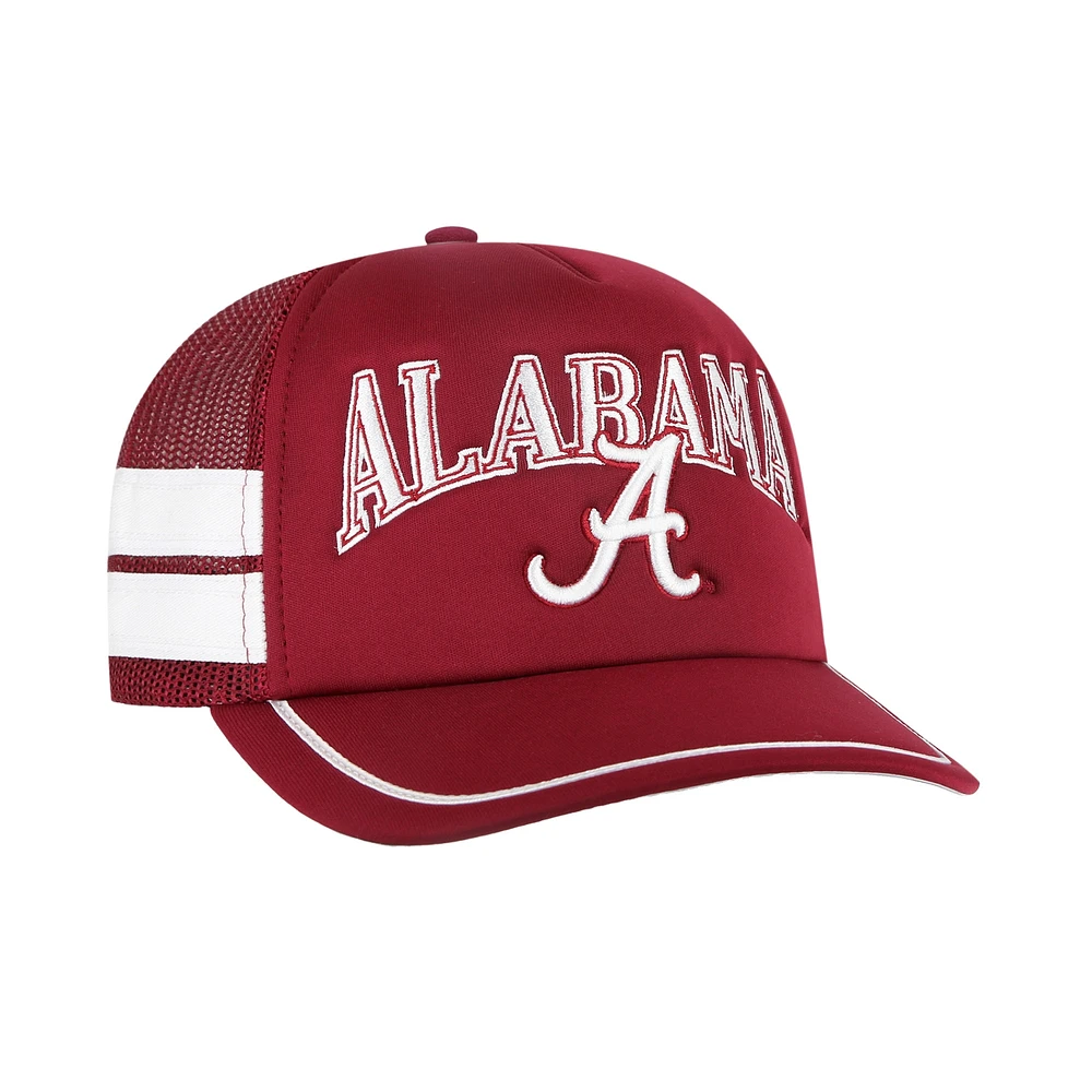 Casquette réglable de camionneur à bande latérale '47 Crimson Alabama Crimson Tide pour hommes