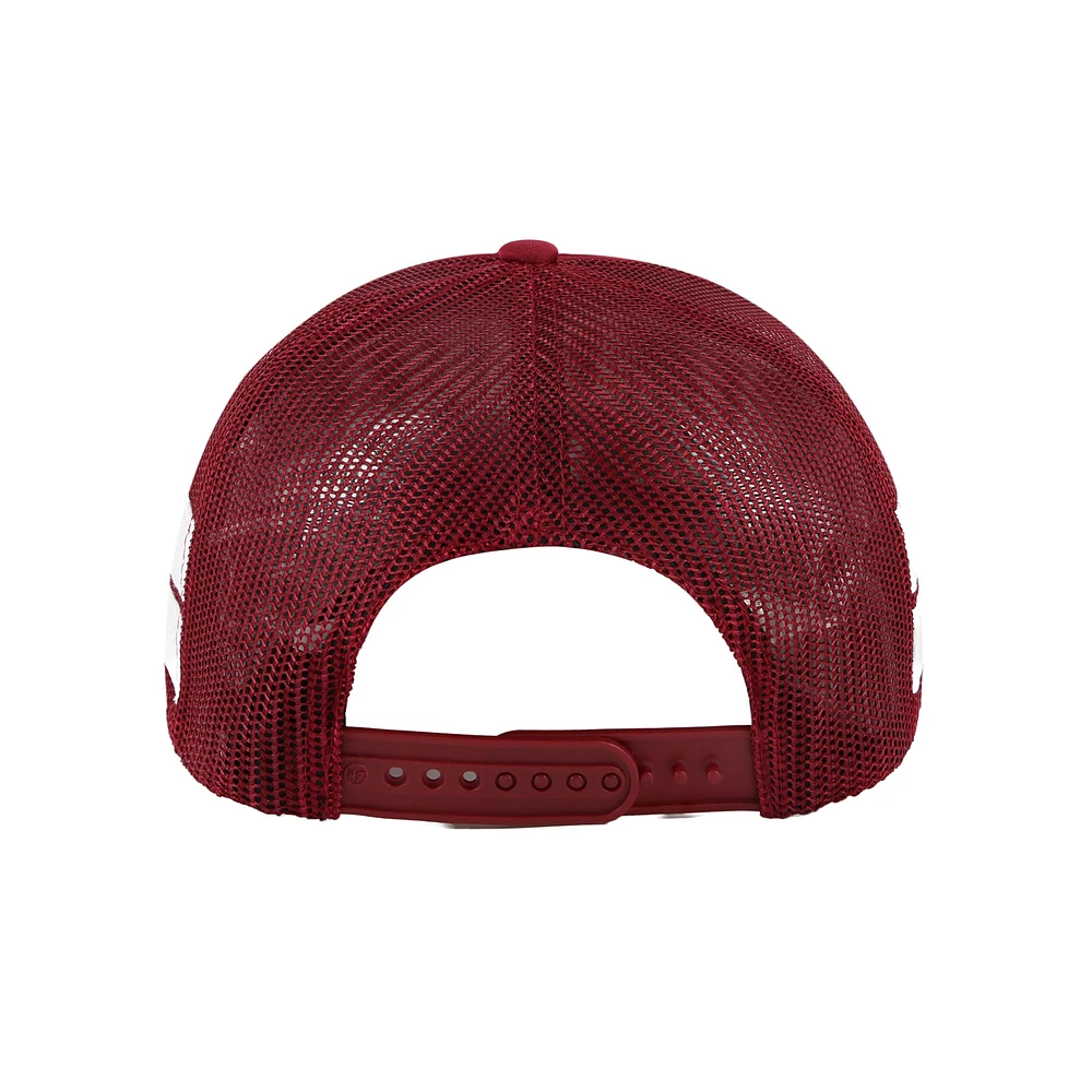 Casquette réglable de camionneur à bande latérale '47 Crimson Alabama Crimson Tide pour hommes