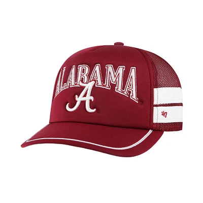 Men's '47 Crimson Alabama Crimson Tide Sideband Trucker Adjustable Hat