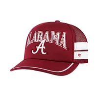 Casquette réglable de camionneur à bande latérale '47 Crimson Alabama Crimson Tide pour hommes