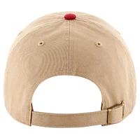 Men's '47 Khaki Alabama Crimson Tide Local Clean Up Adjustable Hat