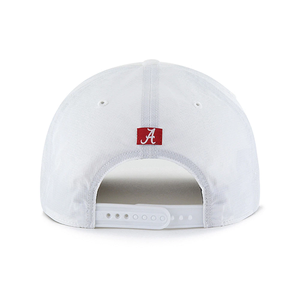 Men's '47 White Alabama Crimson Tide Condor Hitch brrr° Adjustable Hat