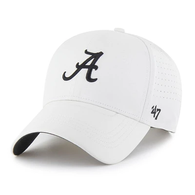 Men's '47 White Alabama Crimson Tide Forward Vent MVP Adjustable Hat