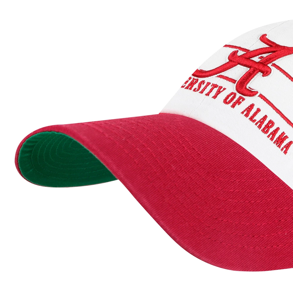 Men's '47 White Alabama Crimson Tide Gridiron Clean Up Adjustable Hat