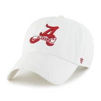 Casquette ajustable Alabama Crimson Tide Vault Clean Up pour homme, modèle 1947, blanche