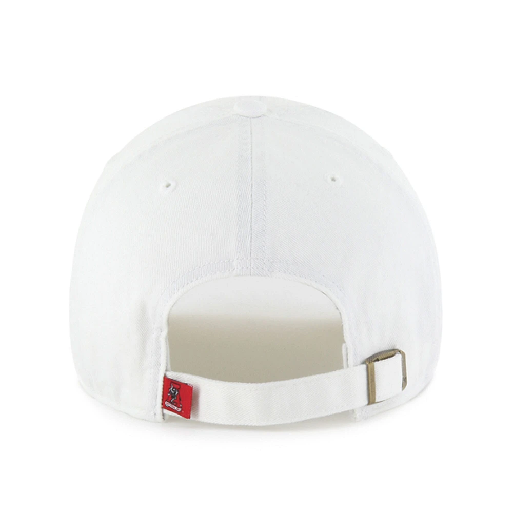 Casquette ajustable Alabama Crimson Tide Vault Clean Up pour homme, modèle 1947, blanche