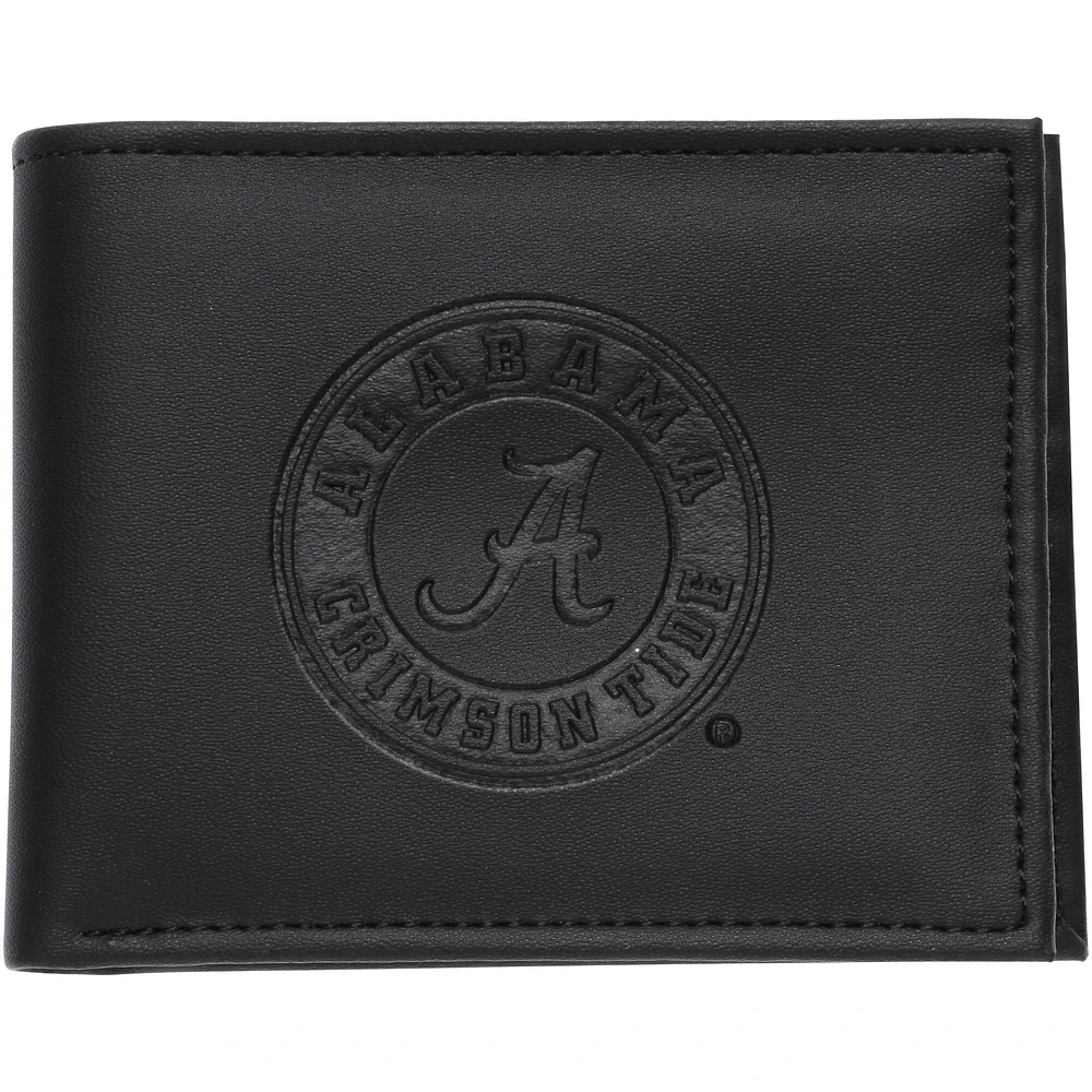 Men's Black Alabama Crimson Tide Hybrid Bi-Fold Wallet