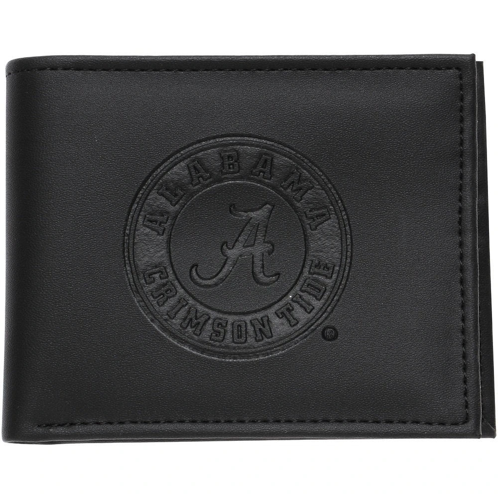 Men's Black Alabama Crimson Tide Hybrid Bi-Fold Wallet