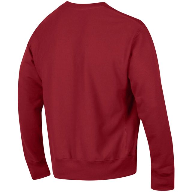 Sweat-shirt Champion Crimson Alabama Tide Arch Reverse Weave pour homme