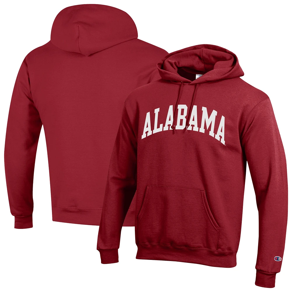Sweat à capuche en polaire Crimson Tide Basic Arch pour homme Champion Alabama