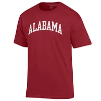 T-shirt basique Arch Champion Crimson Alabama Tide pour homme