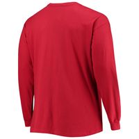 Men's Champion Crimson Alabama Tide Big & Tall 2-Hit Long Sleeve T-Shirt