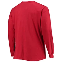 Men's Champion Crimson Alabama Tide Big & Tall 2-Hit Long Sleeve T-Shirt