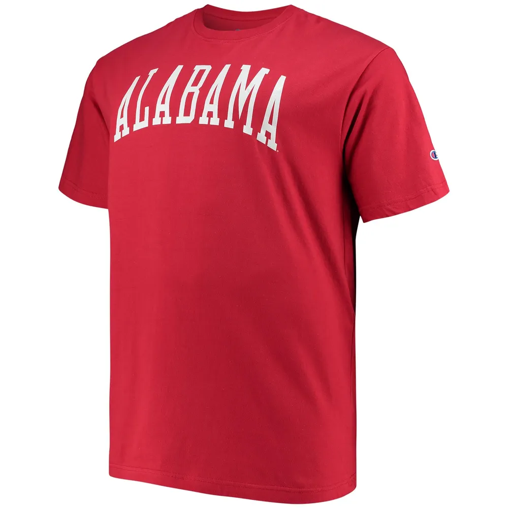 T-shirt avec logo de l'équipe Crimson Tide Big & Tall Arch pour hommes, champion l'Alabama