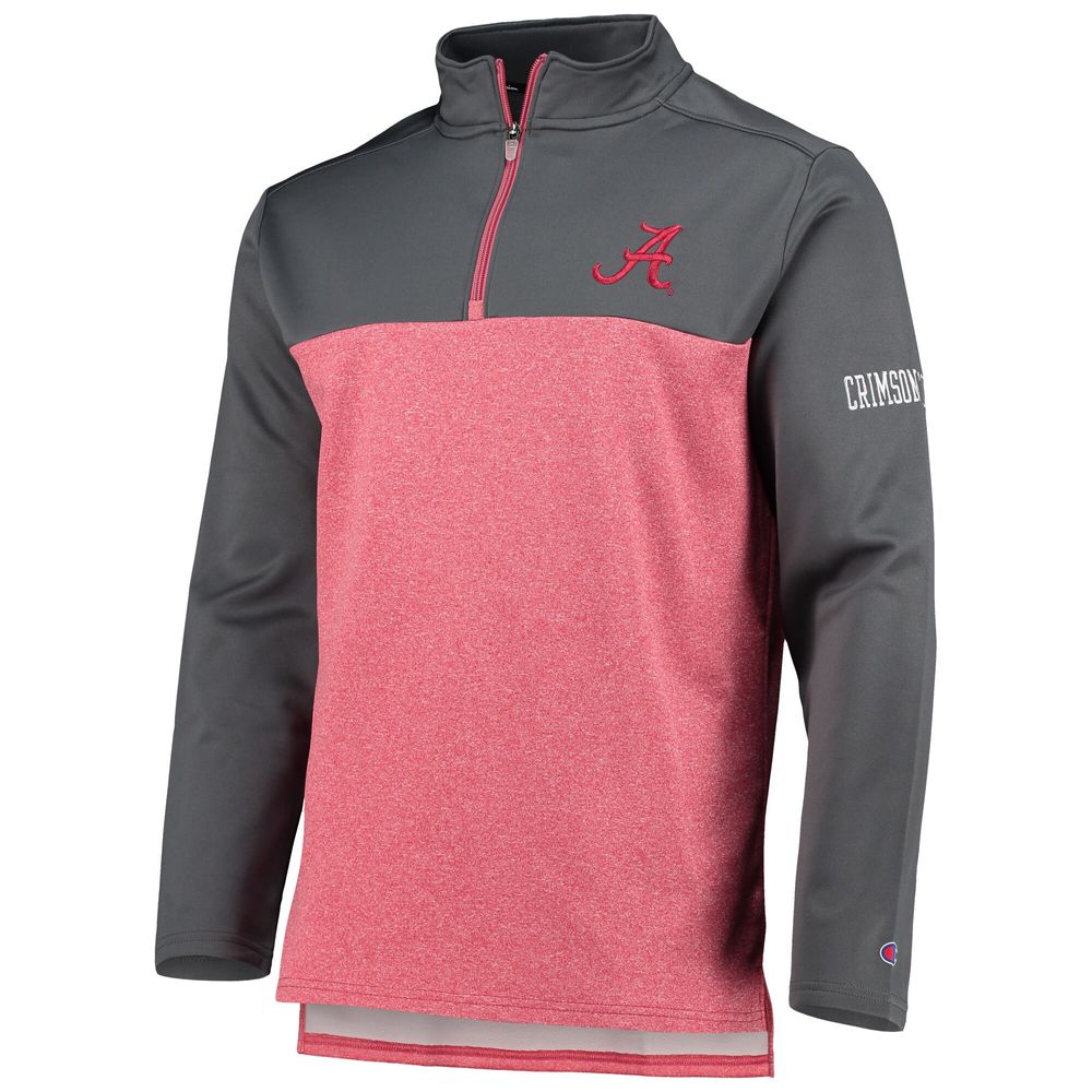 Men's Champion Crimson Alabama Tide Gameday Quarter-Zip Jacket