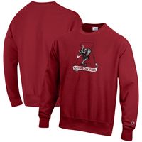 Men's Champion Crimson Alabama Tide Vault Logo Reverse Weave Pullover Sweatshirt