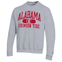 Sweat-shirt Champion Heather Grey Alabama Crimson Tide Arch Pill pour homme