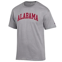 T-shirt basique Arch Champion Heather Grey Alabama Crimson Tide pour homme
